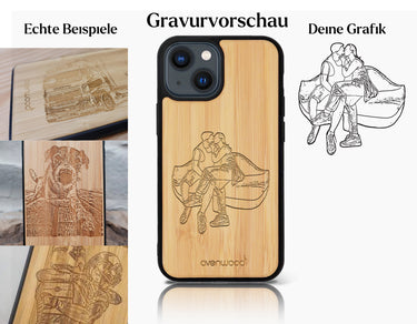 INDIVIDUELL iPhone 14 Bambus-Kunststoff